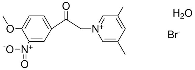 1-(2-(4-METHOXY-3-NITRO-PH)-2-OXO-ET)-3,5-DIMETHYL-PYRIDINIUM, BROMIDE HYDRATE