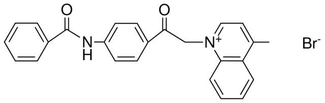 1-(2-(4-BENZOYLAMINO-PHENYL)-2-OXO-ETHYL)-4-METHYL-QUINOLINIUM, BROMIDE