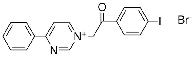 1-(2-(4-IODO-PHENYL)-2-OXO-ETHYL)-4-PHENYL-PYRIMIDIN-1-IUM, BROMIDE