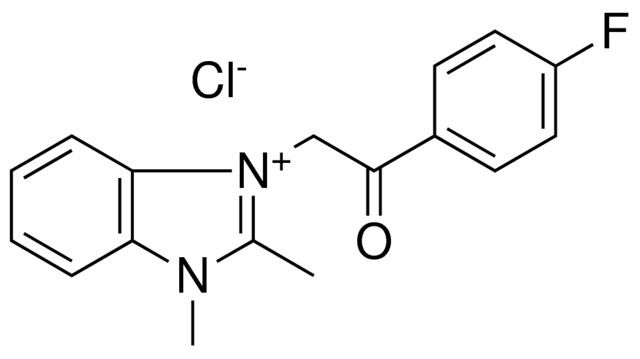 1-(2-(4-F-PHENYL)-2-OXO-ETHYL)-2,3-DIMETHYL-3H-BENZOIMIDAZOL-1-IUM, CHLORIDE