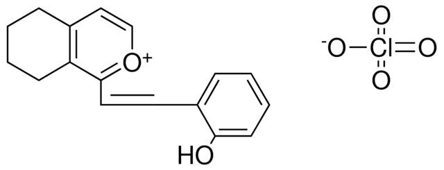 1-(2-(2-HYDROXY-PHENYL)-VINYL)-5,6,7,8-TETRAHYDRO-ISOCHROMENYLIUM, PERCHLORATE