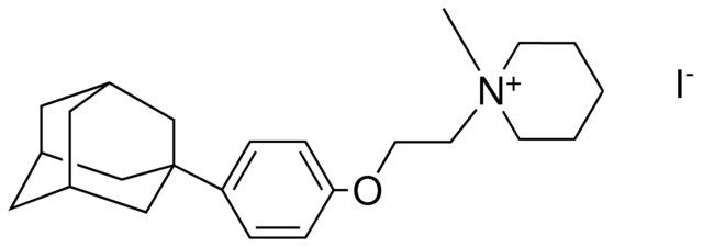 1-(2-(4-ADAMANTAN-1-YL-PHENOXY)-ETHYL)-1-METHYL-PIPERIDINIUM, IODIDE