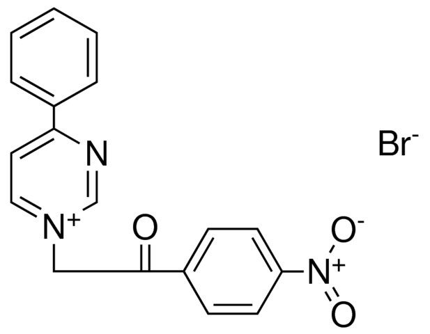 1-(2-(4-NITRO-PHENYL)-2-OXO-ETHYL)-4-PHENYL-PYRIMIDIN-1-IUM, BROMIDE