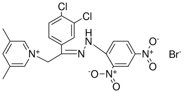 1-(2-(DICHLORO-PH)-2-((DINITRO-PH)-HYDRAZONO)-ET)-3,5-DIMETHYL-PYRIDINIUM, BR