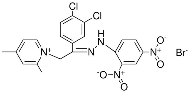 1-(2-(DICHLORO-PH)-2-((DINITRO-PH)-HYDRAZONO)-ET)-2,4-DIMETHYL-PYRIDINIUM, BR