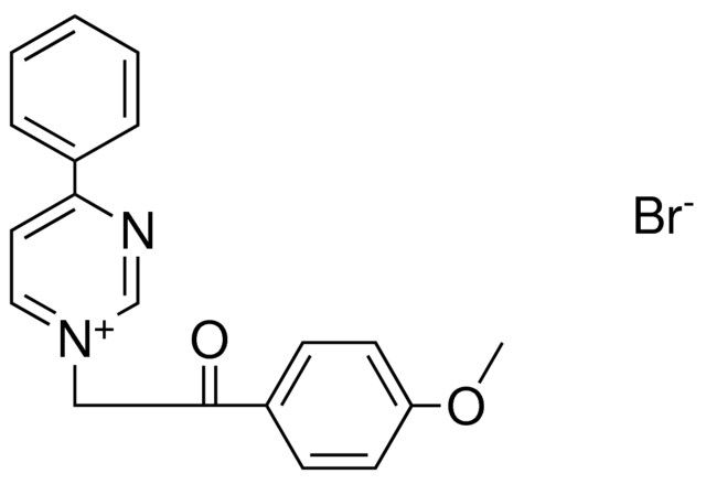 1-(2-(4-METHOXY-PHENYL)-2-OXO-ETHYL)-4-PHENYL-PYRIMIDIN-1-IUM, BROMIDE