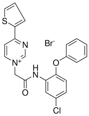 1-(2-(5-CL-2-PHENOXYANILINO)-2-OXOETHYL)-4-(2-THIENYL)PYRIMIDIN-1-IUM BROMIDE