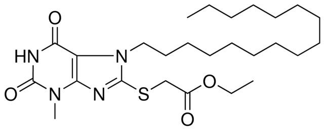 (7-HEXADECYL-3-ME-2,6-DIOXO-2,3,67-4H-1H-PURIN-8-YLSULFANYL)ACETIC ACID ET ESTER