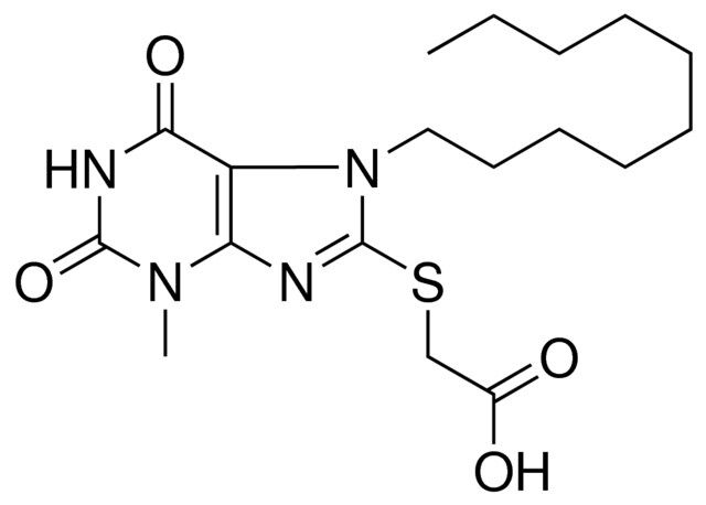 (7-DECYL-3-ME-2,6-DIOXO-2,3,6,7-TETRAHYDRO-1H-PURIN-8-YLSULFANYL)-ACETIC ACID