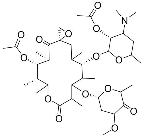 (3R,5R,6S,7S,14S)-14-[[2-O-ACETYL-3,4,6-TRIDEOXY-3-(DIMETHYLAMINO)-D-GLYCERO-HEXOPYRANOSYL]OXY]-12-[[(1R)-2,6-DIDEOXY-3-O-METHYLHEXOPYRANOSYL-4-ULOSE]OXY]-5,7,8,11,13,15-HEXAMETHYL-4,10-DIOXO-1,9-DIOXASPIRO[2.13]HEXADEC-6-YL ACETATE