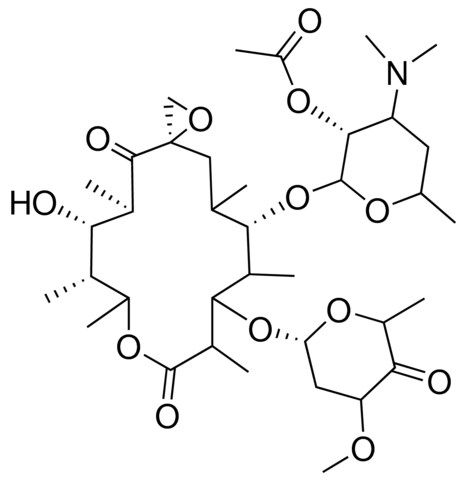 (3R,5R,6S,7R,14S)-12-[[(1R)-2,6-DIDEOXY-3-O-METHYLHEXOPYRANOSYL-4-ULOSE]OXY]-6-HYDROXY-5,7,8,11,13,15-HEXAMETHYL-4,10-DIOXO-1,9-DIOXASPIRO[2.13]HEXADEC-14-YL 2-O-ACETYL-3,4,6-TRIDEOXY-3-(DIMETHYLAMINO)-D-GLYCERO-HEXOPYRANOSIDE