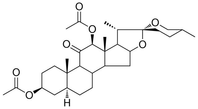 (3beta,5alpha,12beta)-12-(acetyloxy)-11-oxospirostan-3-yl acetate