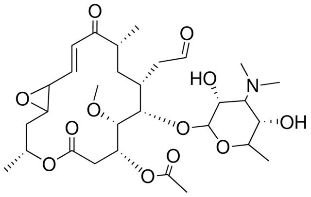 (3R,7R,8S,9S,10R,12R,E)-9-((3R,5S)-4-(DIMETHYLAMINO)-3,5-DIHYDROXY-6-METHYLTETRAHYDRO-2H-PYRAN-2-YLOXY)-8-METHOXY-3,12-DIMETHYL-5,13-DIOXO-10-(2-OXOETHYL)-4,17-DIOXABICYCLO[14.1.0]HEPTADEC-14-EN-7-YL ACETATE