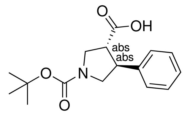 (3R,4S)-1-(tert-Butoxycarbonyl)-4-phenyl-3-pyrrolidinecarboxylic acid