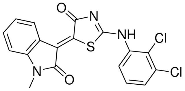 (3Z)-3-(2-(2,3-DICHLOROANILINO)-4-OXO-1,3-THIAZOL-5(4H)-YLIDENE)-1-METHYL-1,3-DIHYDRO-2H-INDOL-2-ONE