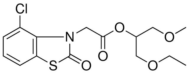 (4-CL-2-OXO-BENZOTHIAZOL-3-YL)-ACETIC ACID 1-ETHOXYMETHYL-2-METHOXY-ETHYL ESTER