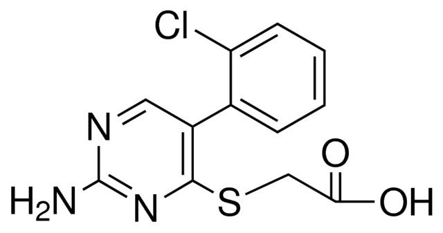 (2-AMINO-5-(2-CHLORO-PHENYL)-PYRIMIDIN-4-YLSULFANYL)-ACETIC ACID