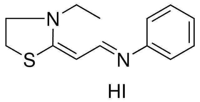 (2-(3-ETHYL-THIAZOLIDIN-2-YLIDENE)-ETHYLIDENE)-PHENYL-AMINE, HYDRIODIDE