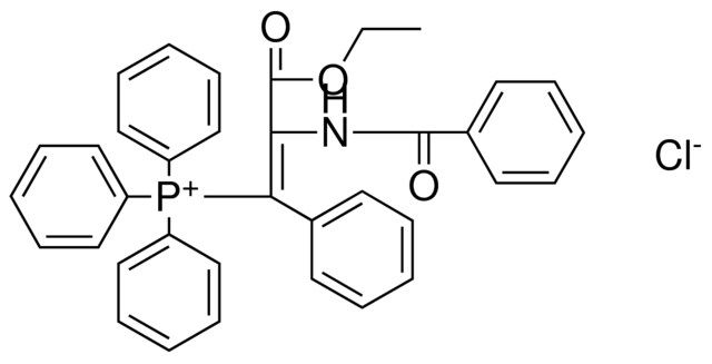 (2-BENZOYLAMINO-2-ETHOXYCARBONYL-1-PHENYL-VINYL)-TRIPHENYL-PHOSPHONIUM, CHLORIDE