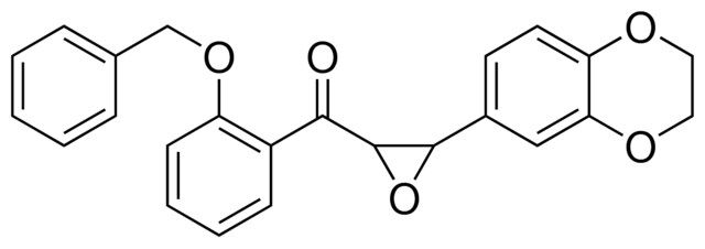 (2-BENZYLOXY-PHENYL)-(3-(2,3-DIHYDRO-BENZO(1,4)DIOXIN-6-YL)-OXIRANYL)-METHANONE