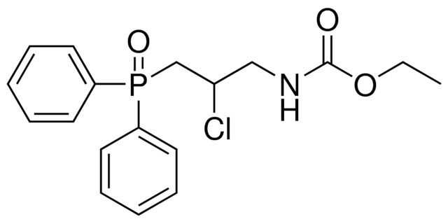 (2-CHLORO-3-(DIPHENYL-PHOSPHINOYL)-PROPYL)-CARBAMIC ACID ETHYL ESTER