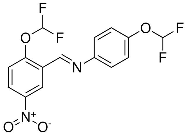 (2-DIFLUOROMETHOXY-5-NITRO-BENZYLIDENE)-(4-DIFLUOROMETHOXY-PHENYL)-AMINE