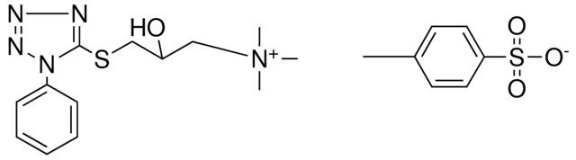 (2-HYDROXY-3-(1-PHENYLTETRAZOL-5-YLTHIO)TRIMETHYLAMMONIUM TOSYLATE