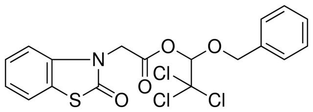 (2-OXO-BENZOTHIAZOL-3-YL)-ACETIC ACID 1-BENZYLOXY-2,2,2-TRICHLORO-ETHYL ESTER