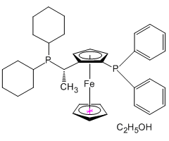 (S)-(+)-1-[(R)-2-(Diphenylphosphino)ferrocenyl]ethyldicyclohexylphosphine ethanol adduct