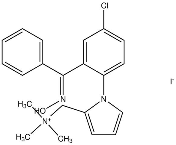 (1-{4-chloro-2-[(E)-(hydroxyimino)(phenyl)methyl]phenyl}-1H-pyrrol-2-yl)-N,N,N-trimethylmethanaminium iodide