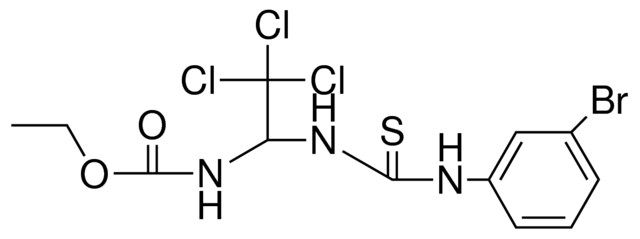 (1-(3-(3-BR-PHENYL)-THIOUREIDO)-2,2,2-TRICHLORO-ETHYL)-CARBAMIC ACID ETHYL ESTER