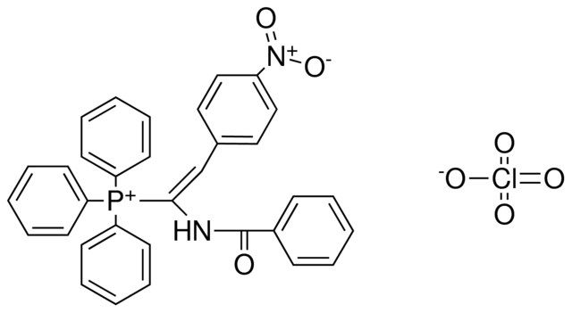 (1-BENZOYLAMINO-2-(4-NITRO-PHENYL)-VINYL)-TRIPHENYL-PHOSPHONIUM, PERCHLORATE