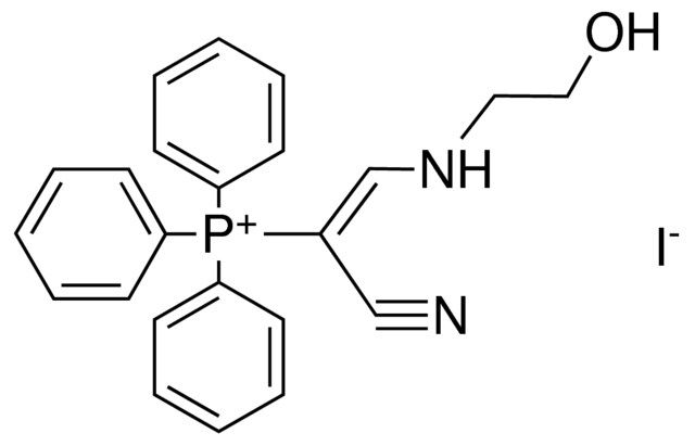 (1-CYANO-2-(2-HYDROXY-ETHYLAMINO)-VINYL)-TRIPHENYL-PHOSPHONIUM, IODIDE