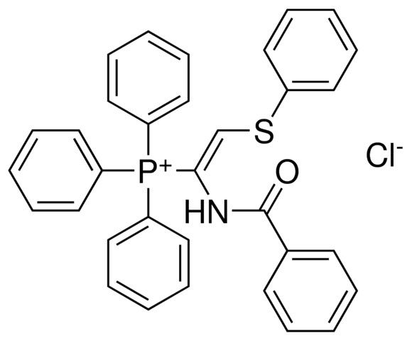 (1-BENZOYLAMINO-2-PHENYLSULFANYL-VINYL)-TRIPHENYL-PHOSPHONIUM, CHLORIDE