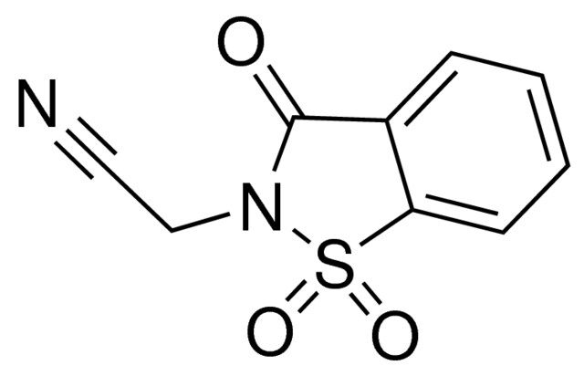 (1,1-DIOXIDO-3-OXO-1,2-BENZISOTHIAZOL-2(3H)-YL)ACETONITRILE