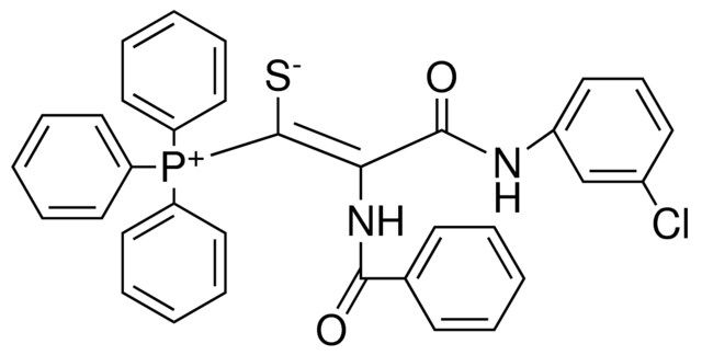 (1E)-2-(BENZOYLAMINO)-3-(3-CHLOROANILINO)-3-OXO-1-(TRIPHENYLPHOSPHONIO)-1-PROPENE-1-THIOLATE