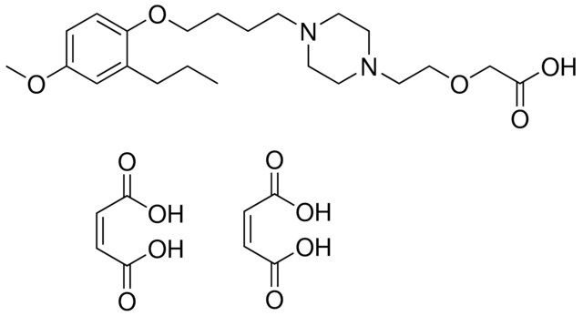 (2-[4-[4-(4-METHOXY-2-PROPYLPHENOXY)BUTYL]-1-PIPERAZINYL]ETHOXY)ACETIC ACID, DIMALEATE SALT