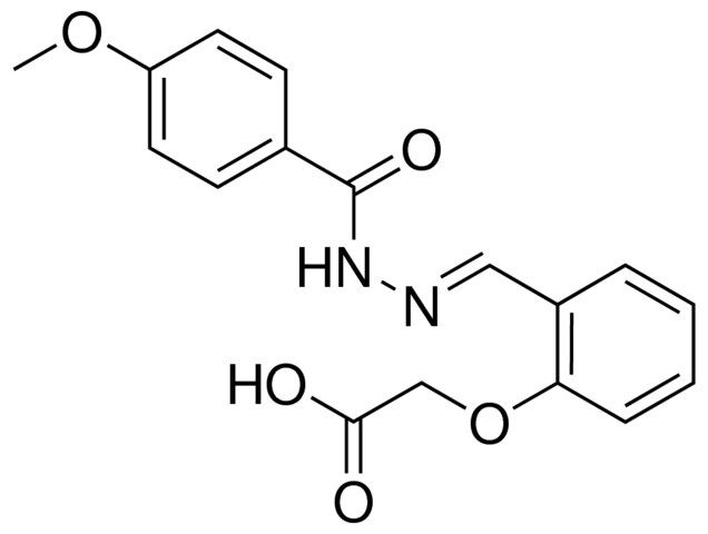 (2-((4-METHOXY-BENZOYL)-HYDRAZONOMETHYL)-PHENOXY)-ACETIC ACID