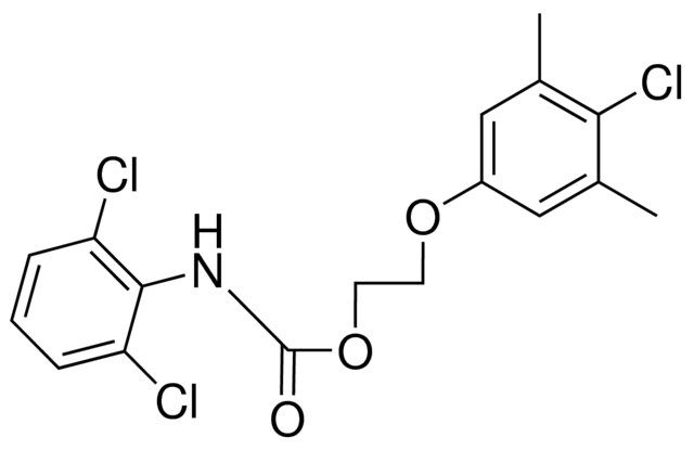 (2-(4-CHLORO-3,5-DIMETHYLPHENOXY)ETHYL) N-(2,6-DICHLOROPHENYLCARBAMATE