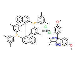 Dichloro{(S)-(-)-2,2'-bis[di(3,5-xylyl)phosphino]-1,1'-binaphthyl}[(2S)-(+)-1,1-bis(4-methoxyphenyl)-3-methyl-1,2-butanediamine]ruthenium(II) RuCl2[(S)-xylbinap][(S)-daipen]