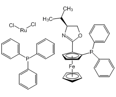 (-)-Dichloro[(4S)-4-(i-propyl)-2-{(S)-2-(diphenylphosphino)ferrocenyl}oxazoline](triphenylphosphine)ruthenium(II)