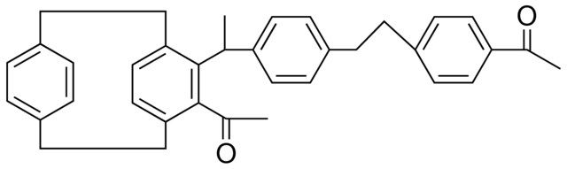 ((1-(4-(2-(AC-PH)-ET)-PH)-ET)-TRICYCLO(8.2.2.2(4,7))HEXADECA-HEXAEN-YL)-ETHANONE