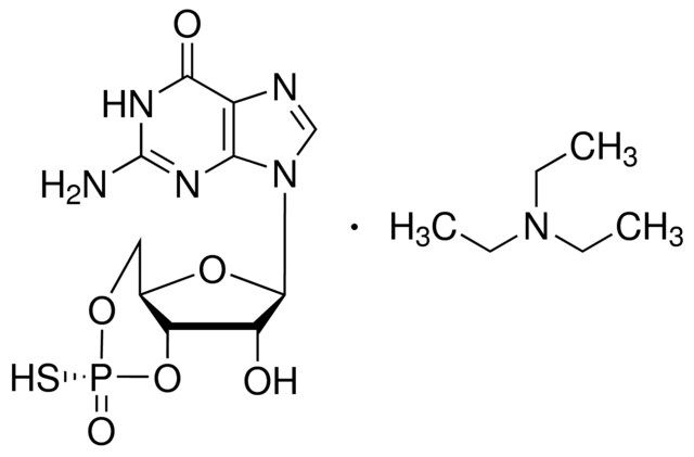 Guanosine 3,5-cyclic monophosphorothioate, Rp Isomer triethylammonium salt