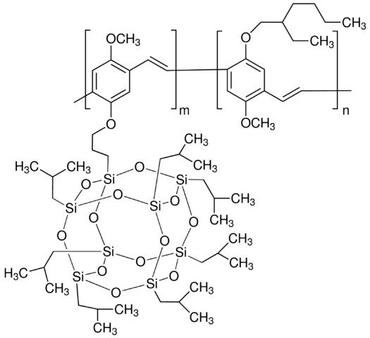 Poly(1-methoxy-4-(3-propyloxy-heptaisobutyl-PSS)-2,5-phenylenevinylene)-<i>co</i>-(1-methoxy-4-(2-ethylhexyloxy)-2,5-phenylenevinylene) (60:40)