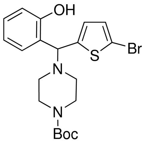 4-((5-Bromo-2-thienyl)(2-hydroxyphenyl)methyl)-1-Boc-piperazine