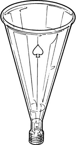 Conical addition funnel