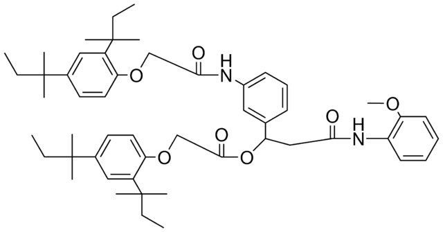 (DI-T-PENTYLPHENOXY)ACETAMIDO-PH-(MEO-ANILINO)OXOPROPYL (DI-T-PENT-PHO)ACETATE