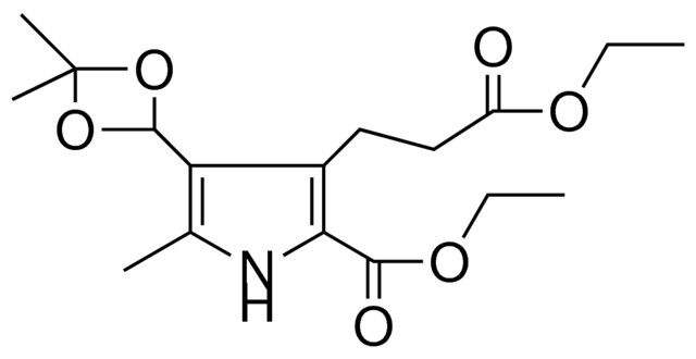 (DI-ME-(1,3)DIOXETAN-2-YL)-(ETO-CARBONYL-ET)-ME-PYRROLE-CARBOXYLIC ACID ET ESTER