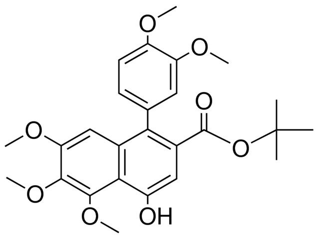 (DIMETHOXY-PH)-4-HO-5,6,7-TRIMETHOXY-NAPHTHALENE-2-CARBOXYLIC ACID TERT-BU ESTER