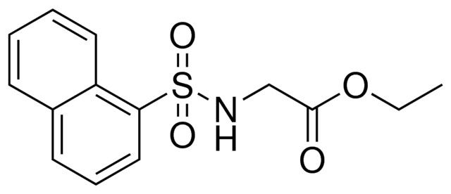 (NAPHTHALENE-1-SULFONYLAMINO)-ACETIC ACID ETHYL ESTER